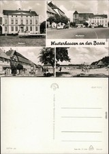 Wusterhausen an der Dosse Rathaus, Marktplatz, Karl-Marx-Straße, Strandbad 1969