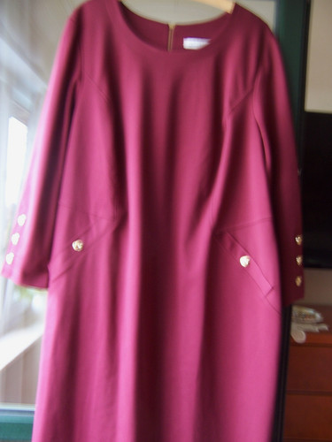 Damen kleid weinrot - kleid, gr.
