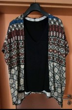 2 in 1 Strickjacke mit Top von