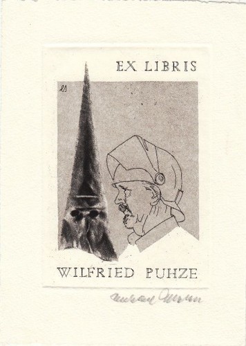 Exlibris bookplate radierung - exlibris,