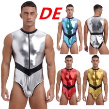 DE Herren Metallic Bodysuit