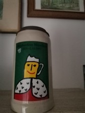 Oktoberfest Jahreskrug 1997 mit Zinndeckel