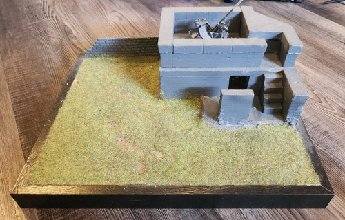 Diorama flak bunker 1 - bunker, 1:35