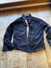 Tommy Hilfiger Jungen Hemd - Größe 110/116 (5-6 Jahre) - schwarz gepunktet Knopfleiste