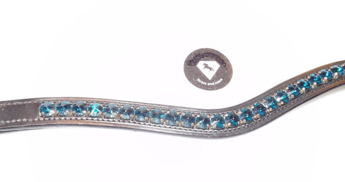 Stirnriemen geschwungen strass - stirnriemen,