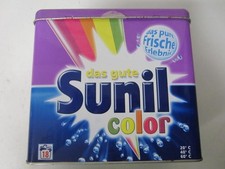 Waschmittelbox "SUNIL" Nostalgie Öko Box Blech,  Waschmittel Dose Metall Top