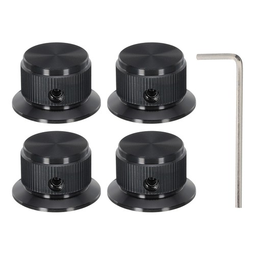 Aluminium potentiometer knobs - aluminium,