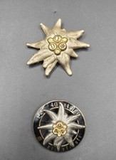 Alpenverein , Edelweiß Österreich Mitglieder Abzeichen Vintage Pin