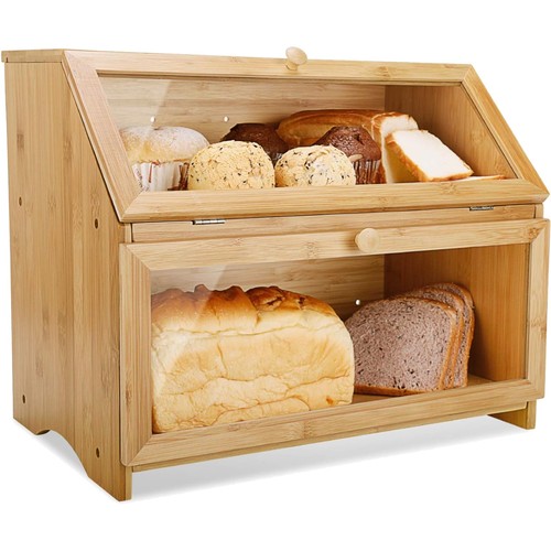 Bambus brotkasten etagen - brotkasten, 2