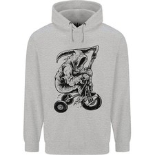 Sensenmann Trike Fahrrad Gothic Herren 80% Baumwolle Kapuzen