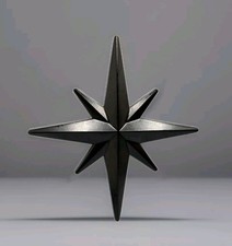 3D Windrose Kompassrose Metall