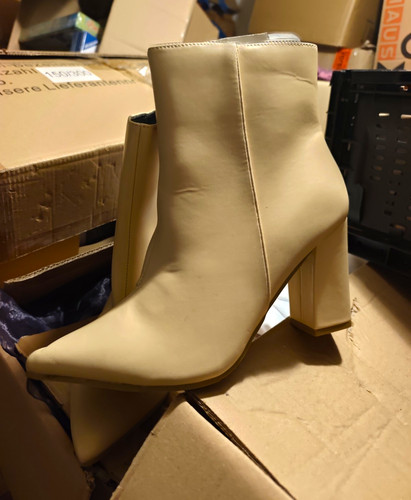 Damen stiefeletten beige - stiefeletten,