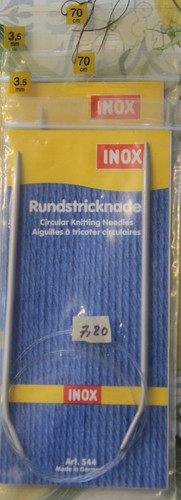 Perlon rundstricknadel 5mm - perlon, 3,5mm