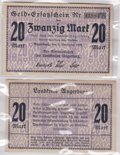 Mark banknote notgeld - mark,