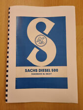 Handbuch Sachs Diesel 500 --  Motor von Holder ED2 B10 A10 Monax Fahr KT10