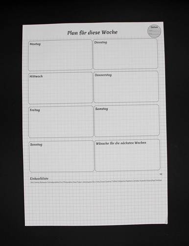 Essensplan wochenplan mit - wochenplan,