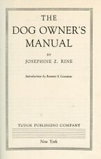 THE DOG OWNERS MANUAL