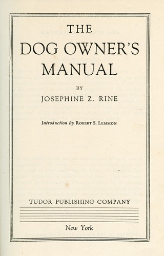 The dog owners - dog, manual
