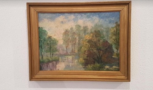 Altes ölbild landschaft - altes,