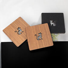 Nussbaumholz-Untersetzer mit