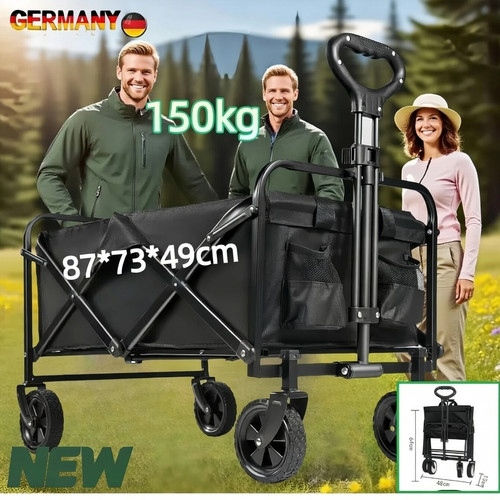 150kg bollerwagen faltbar - 150kg,