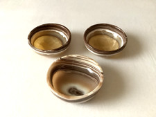 Edle Onyx Marmor Edelsteinschalen, Naturstein, 3 Stück, ca 800 Gramm!