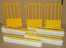 für Tierpark...7x gelbe Zaunelemente...210