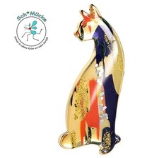 Brosche Katze Retro kunstvoll Vintage Frau Talisman Glücksbringer Geschenkidee