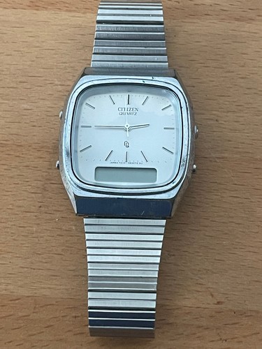 Citizen vintage lcd armbanduhr - vintage, lcd-armbanduhr