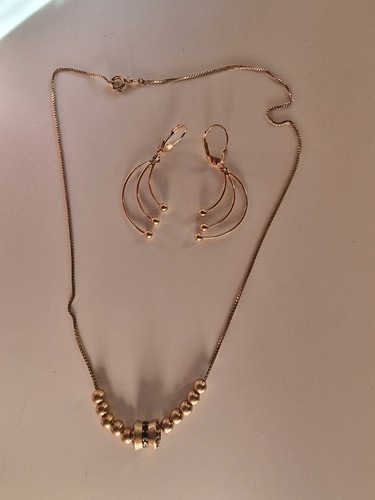 Gold 585 schmuckset - 585, ohrringe