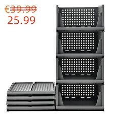 RMAN Kleiderschrank Organizer 4 Stück Schrank Organizer Stapelbare Schubladenbox