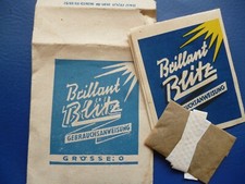 Brillant-Blitzlicht für Blitzlichtaufnahmen in der Fotografie, DDR-Produkt 1952