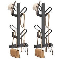 Wandgarderobe 2er Set, Garderobe in Baumform, tintenschwarz RCRDE036B01