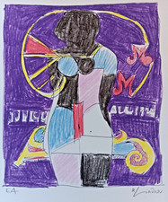 Richard Lindner, Farb-Lithografie, Marilyn was here , 1970, signiert EA-Auflage