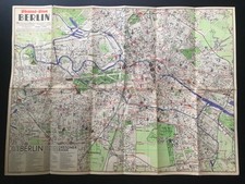 Pharus-Plan Berlin um 1936, Stadtplan, Werbung Dresdner Bank, 1 : 25000