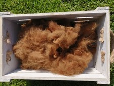 Alpaka Rohwolle braun, Bastelwolle, 1500 g, A-Qualität, Marlo