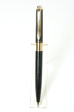 Vintage Pelikan Luxus-Kugelschreiber K580 Celebry Achat-Schwarz/Grau/Gold. (K78)