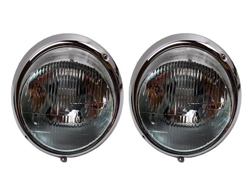 Chrom hauptscheinwerfer - 2x,