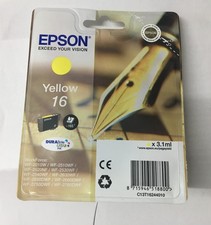 original Epson Tintenpatrone 16 Yellow / Gelb 3,1ml OVP ( 10/2023 ) Rechnung