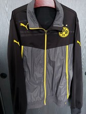 BVB Borussia Dortmund Trainingsjacke Jacke - Schwarz Grau - Gr. XXL - Puma