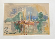 Hübsches  Aquarell - Segel -