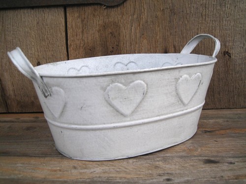 Jardiniere herz shabby - jardiniere,