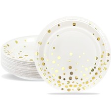 Pappteller Goldfolie 18cm