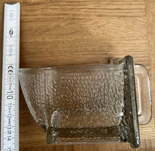 Kleine alte GERRIX Glasschütte aus altem Küchenschrank Glas/Pressglas