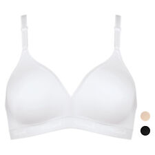 Triumph Micro Fun N - glatter BH ohne Bügel - Weiss / Schwarz / Nude