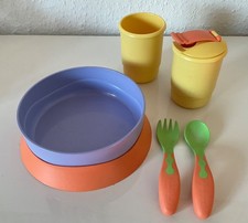 Baby Geschirr mit Besteck - Tupper - Tupperware