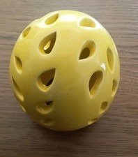 Osterdekoration Windlicht Osterei Keramik Durchbruchdesign gelb glatt ca. 10 cm 