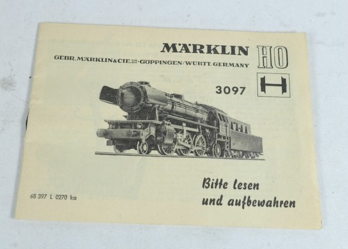 Märklin 3097 anleitung - mÄrklin,