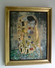 Bild von Gustav Klimt „Der Kuss“