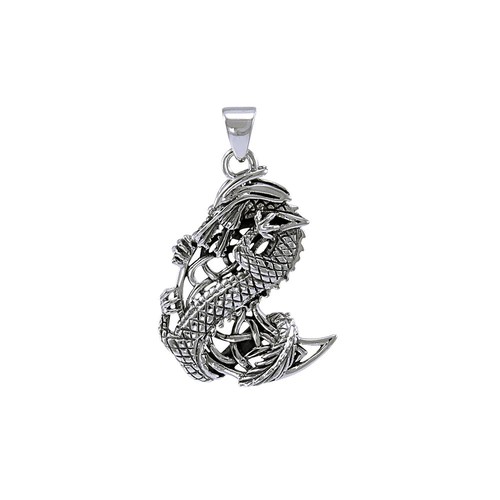 Drachen mond 925 sterling - mond,